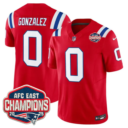 NE AFC East Champions Patch Vapor Limited Jersey - All Stitched