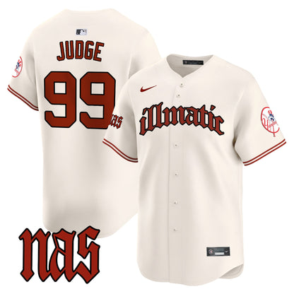 Men's New York Yankees Nas Illmatic Vapor Premier Limited Jersey - All Stitched