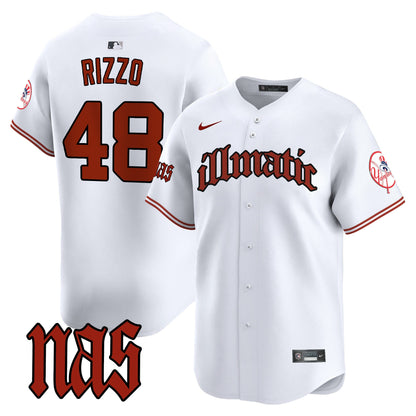 Men's New York Yankees Nas Illmatic Vapor Premier Limited Jersey - All Stitched