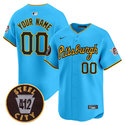 PIT 412 Patch Vapor Premier Limited Custom Jersey V4 - All Stitched
