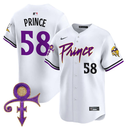 Men's Minnesota Vikings Prince Patch Vapor Premier Limited Jersey - All Stitched