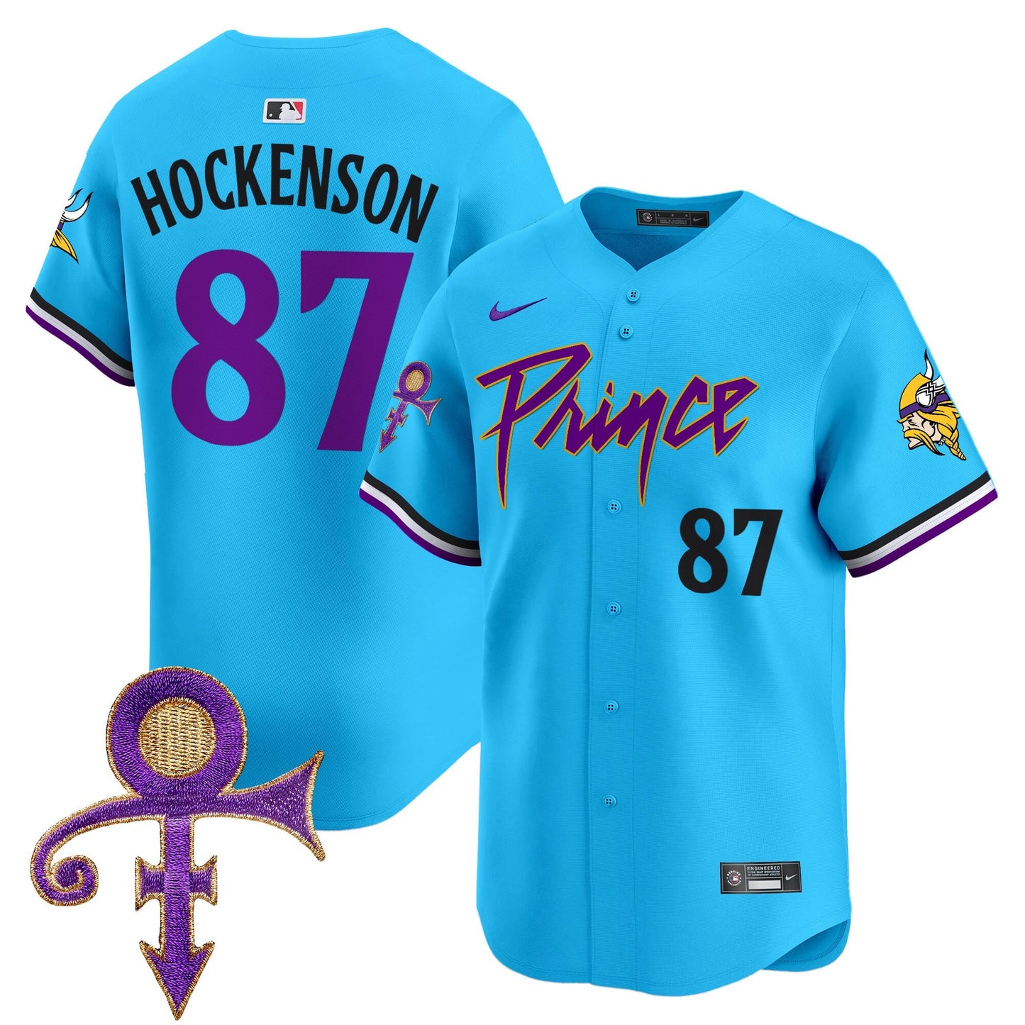 Men's Minnesota Vikings Prince Patch Vapor Premier Limited Jersey - All Stitched