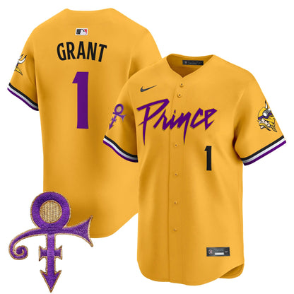 Men's Minnesota Vikings Prince Patch Vapor Premier Limited Jersey - All Stitched