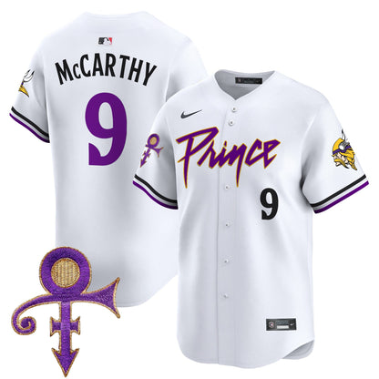 Men's Minnesota Vikings Prince Patch Vapor Premier Limited Jersey - All Stitched