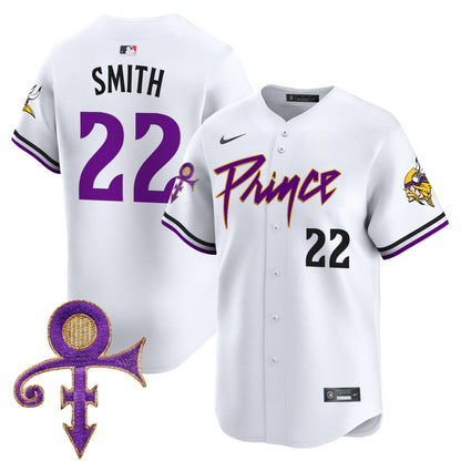 Men's Minnesota Vikings Prince Patch Vapor Premier Limited Jersey - All Stitched