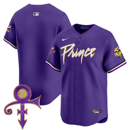 Men's Minnesota Vikings Prince Patch Vapor Premier Limited Jersey - All Stitched