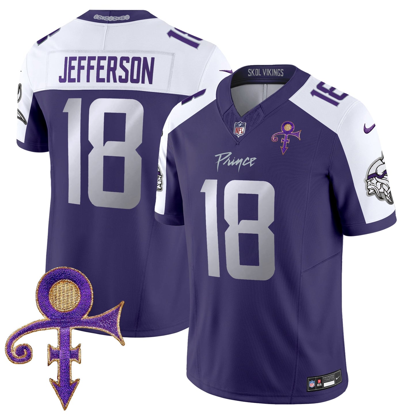 Men's Minnesota Vikings 2024 Prince Vapor Limited Jersey - All Stitched