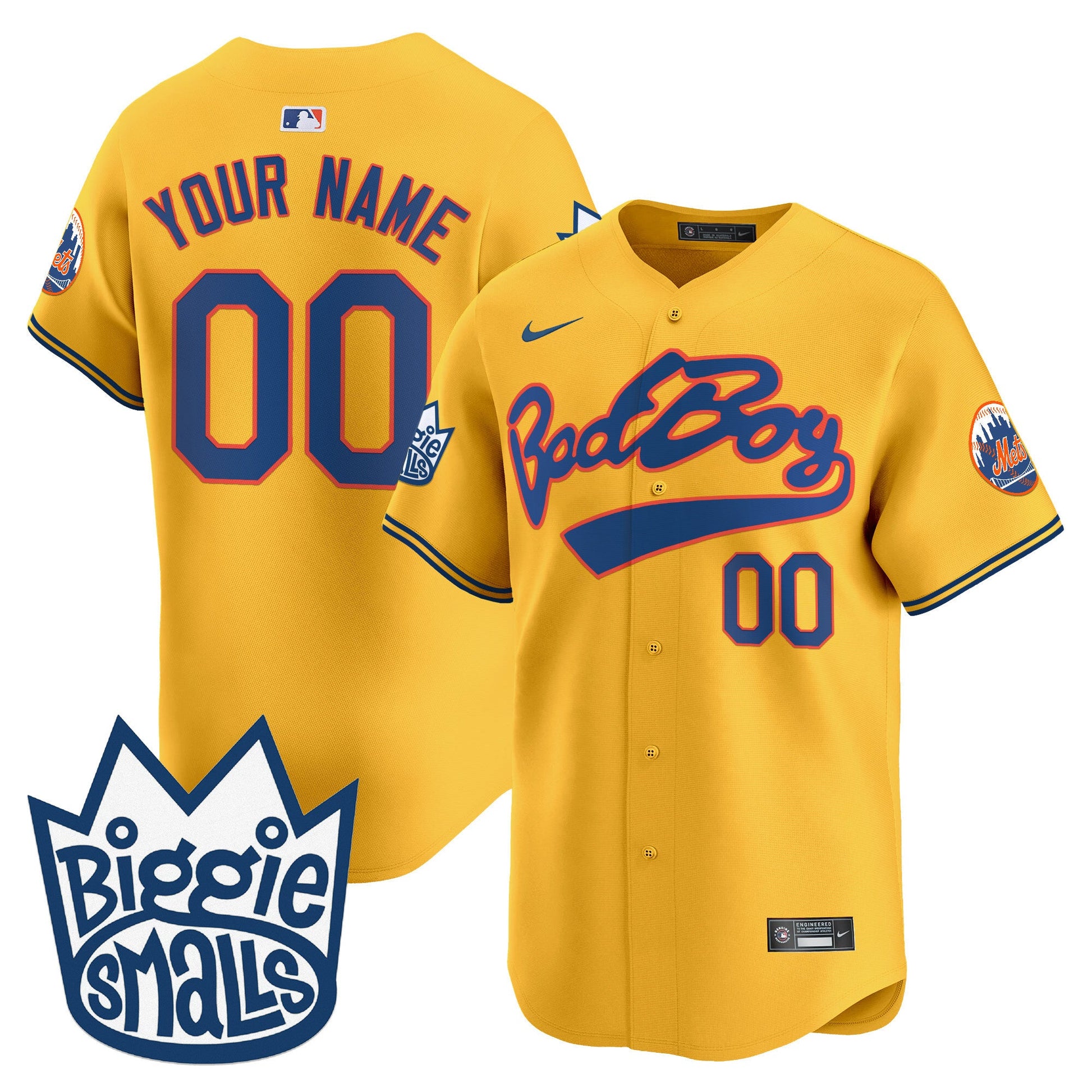 Mets Biggie Smalls Vapor Premier Limited Custom Jersey - All Stitched