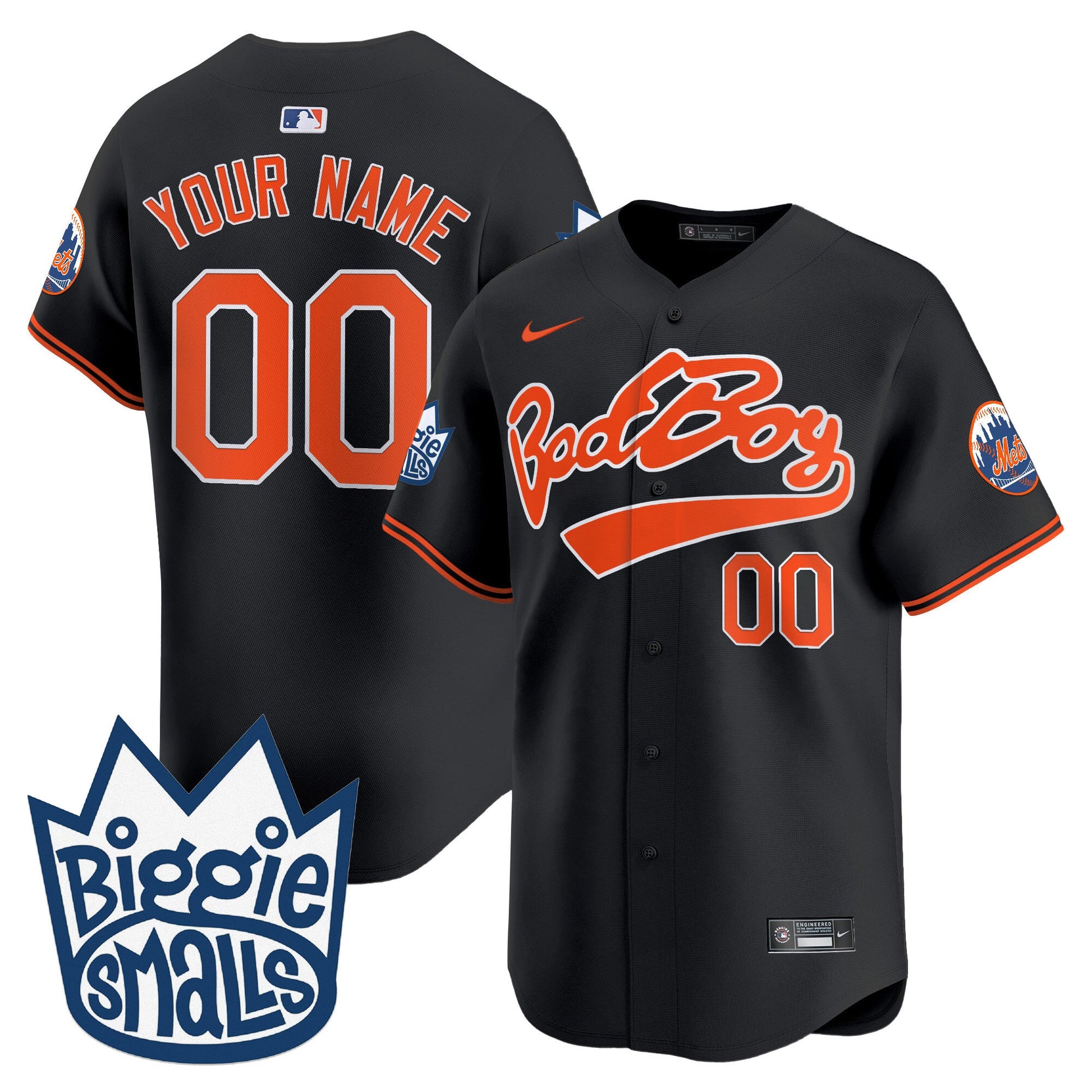 Mets Biggie Smalls Vapor Premier Limited Custom Jersey - All Stitched