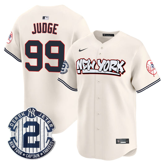 Men's New York Yankees Graffiti Vapor Premier Limited Jersey V2 - All Stitched