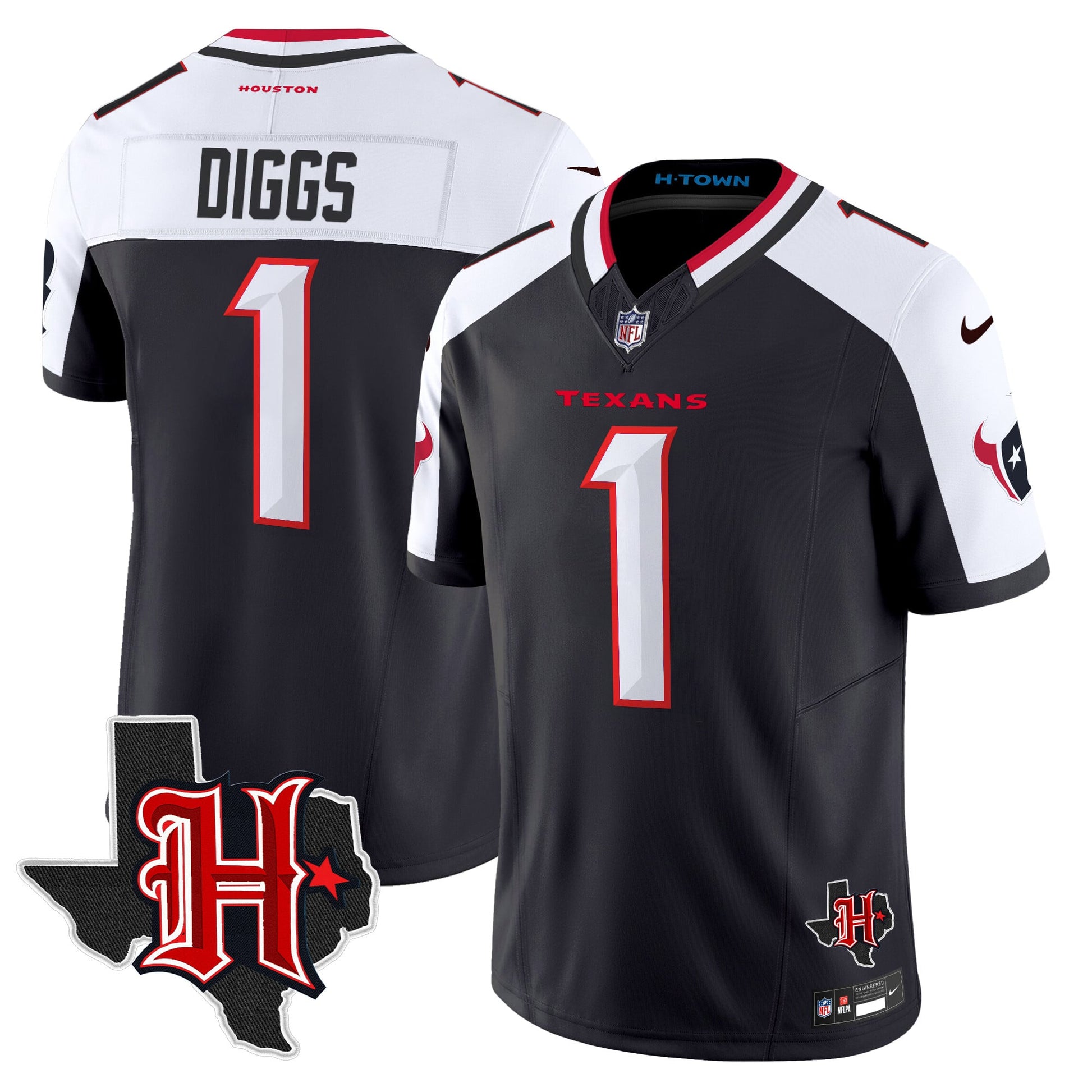 Men's Houston Texans 2026 Texas Patch Vapor Limited Jersey V5 - All Stitched