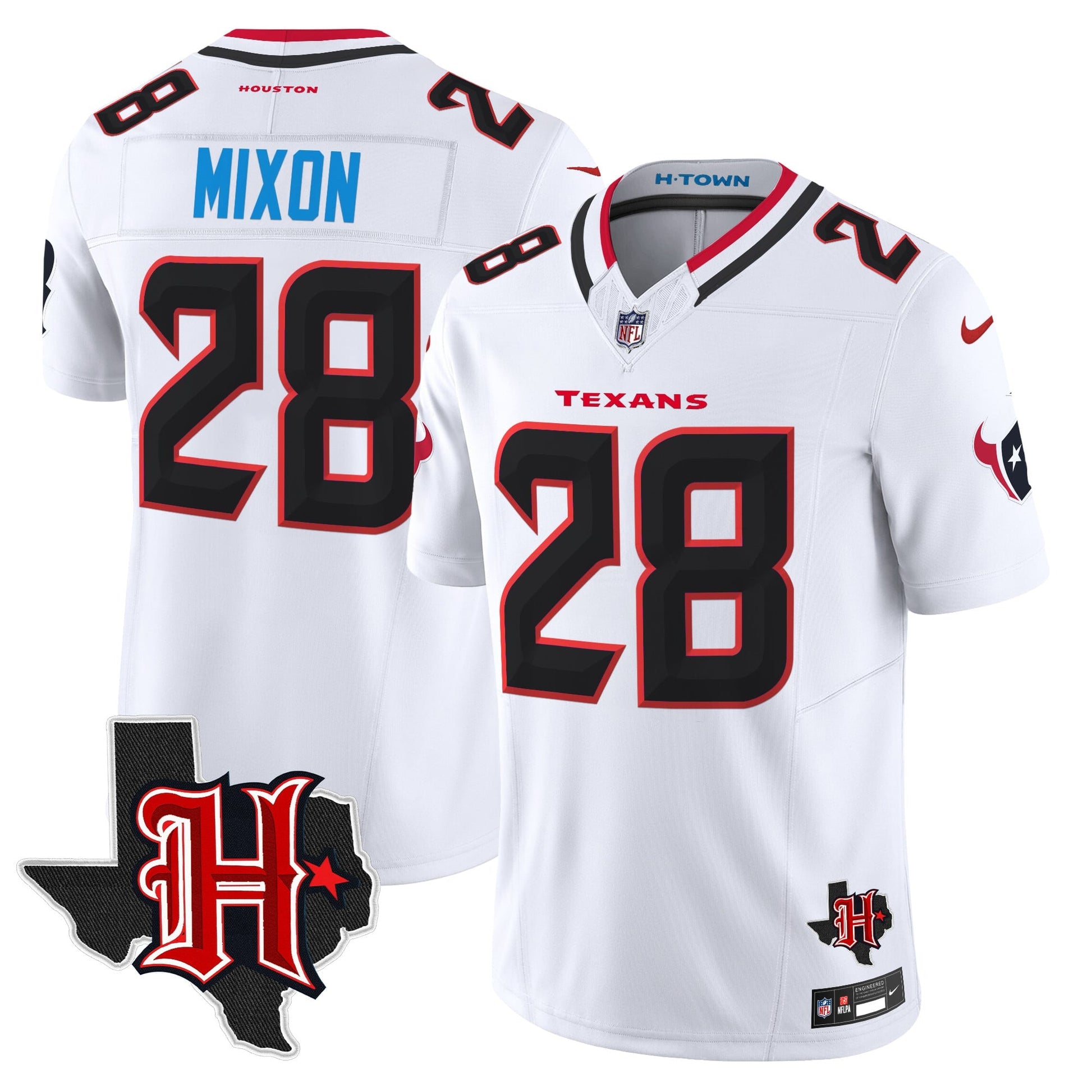 Men's Houston Texans 2026 Texas Patch Vapor Limited Jersey V5 - All Stitched