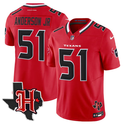 Men's Houston Texans 2026 Texas Patch Vapor Limited Jersey V5 - All Stitched