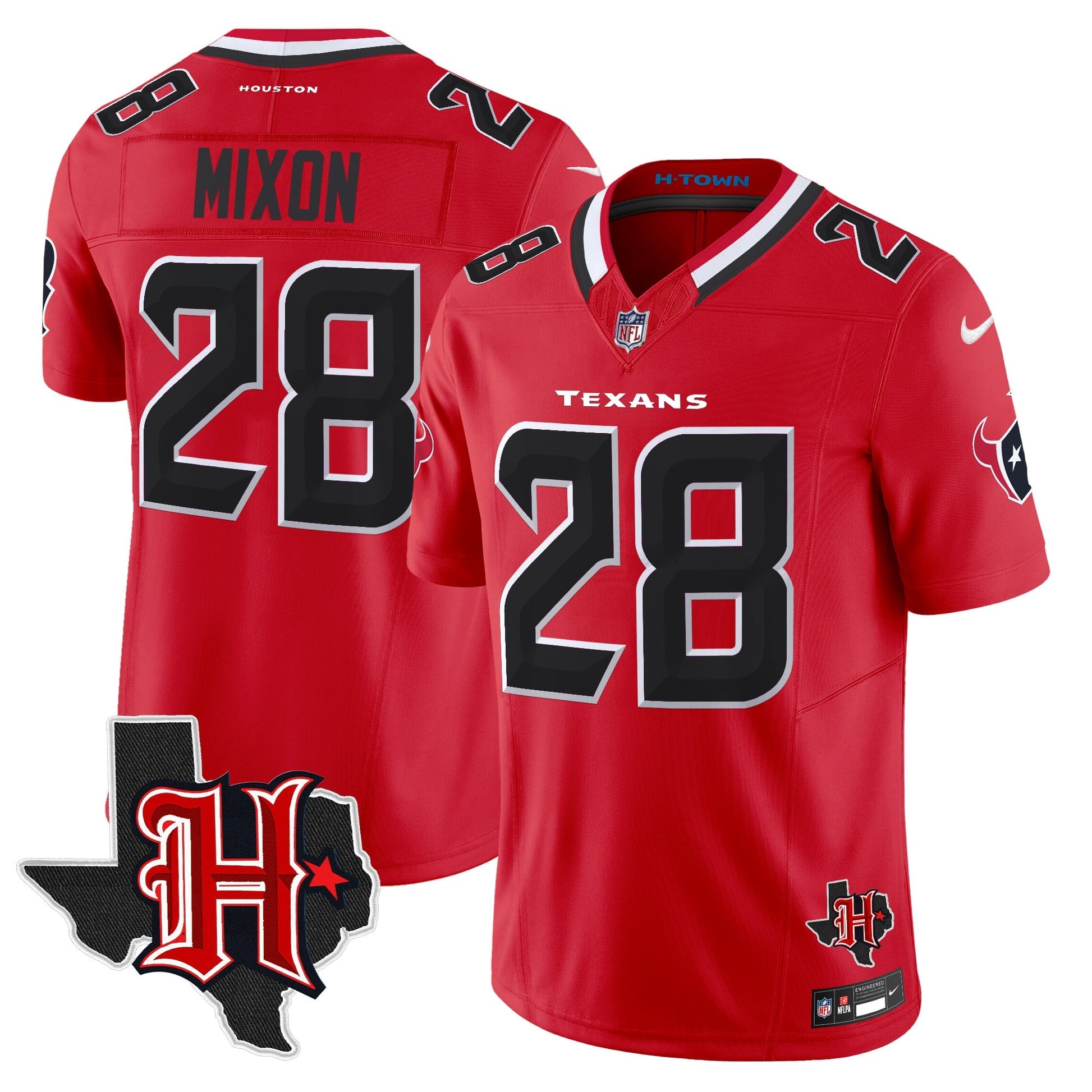 Men's Houston Texans 2026 Texas Patch Vapor Limited Jersey V5 - All Stitched