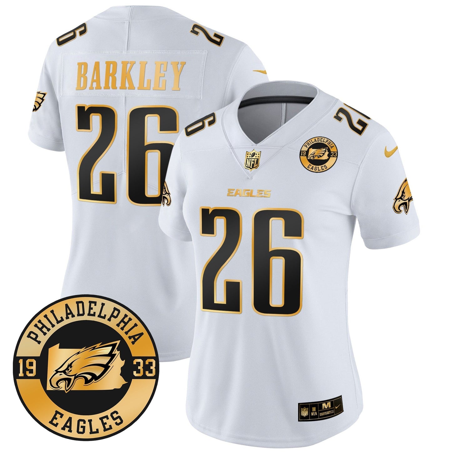 WoEagles 2024 Gold Vapor Limited Jersey - Est. 1933 Patch - All Stitched