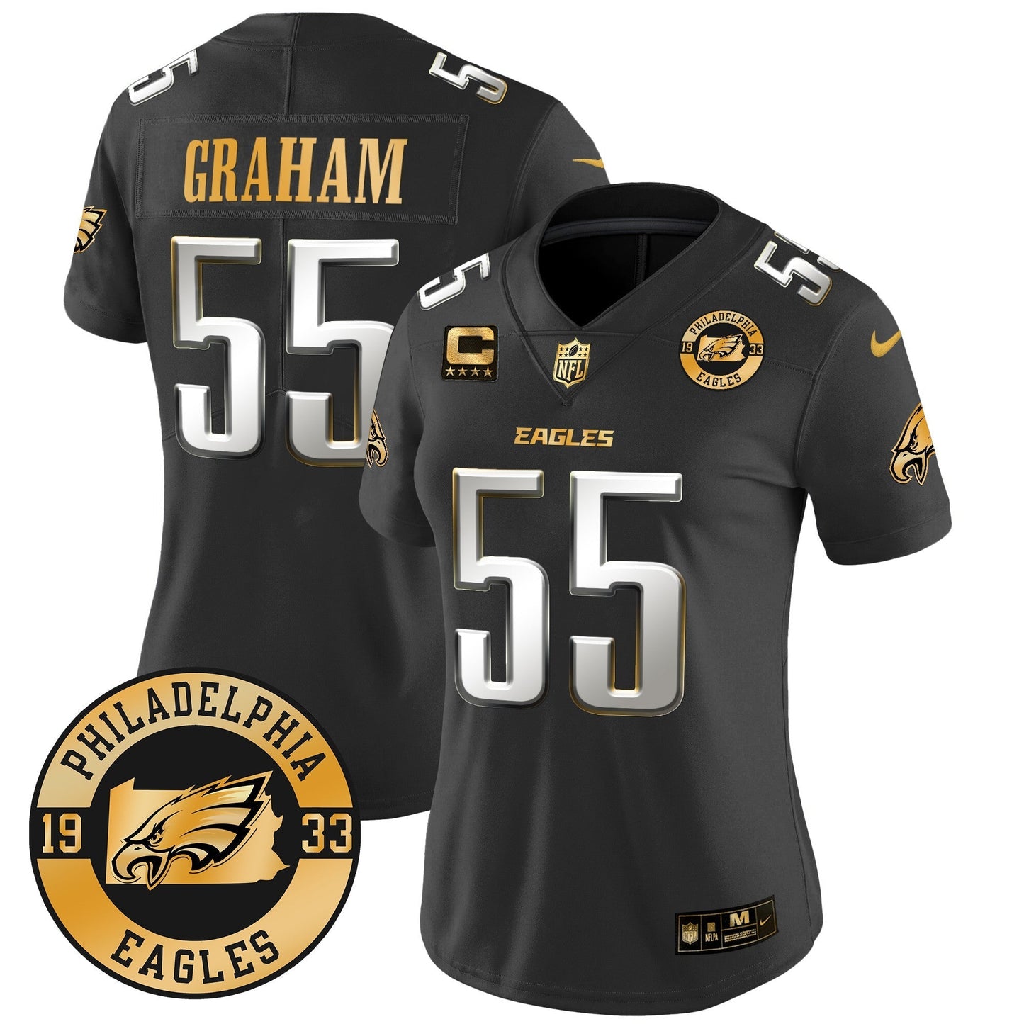 WoEagles 2024 Gold Vapor Limited Jersey - Est. 1933 Patch - All Stitched