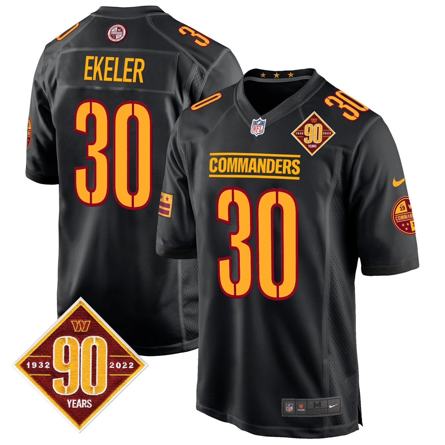 WAS 90th Anniversary Patch Game Jersey - All Stitched