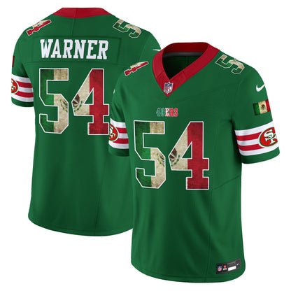Men's 49ers Mexico Vapor Limited Jersey V4 - All Stitched