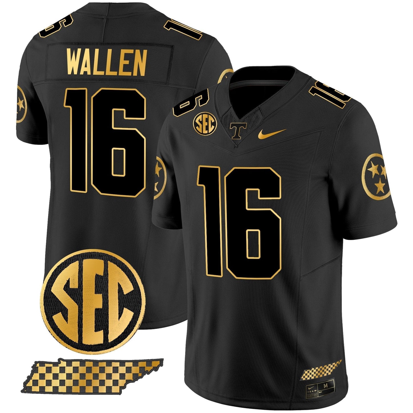TENN 2024 Gold Vapor Limited Jersey V2 - All Stitched