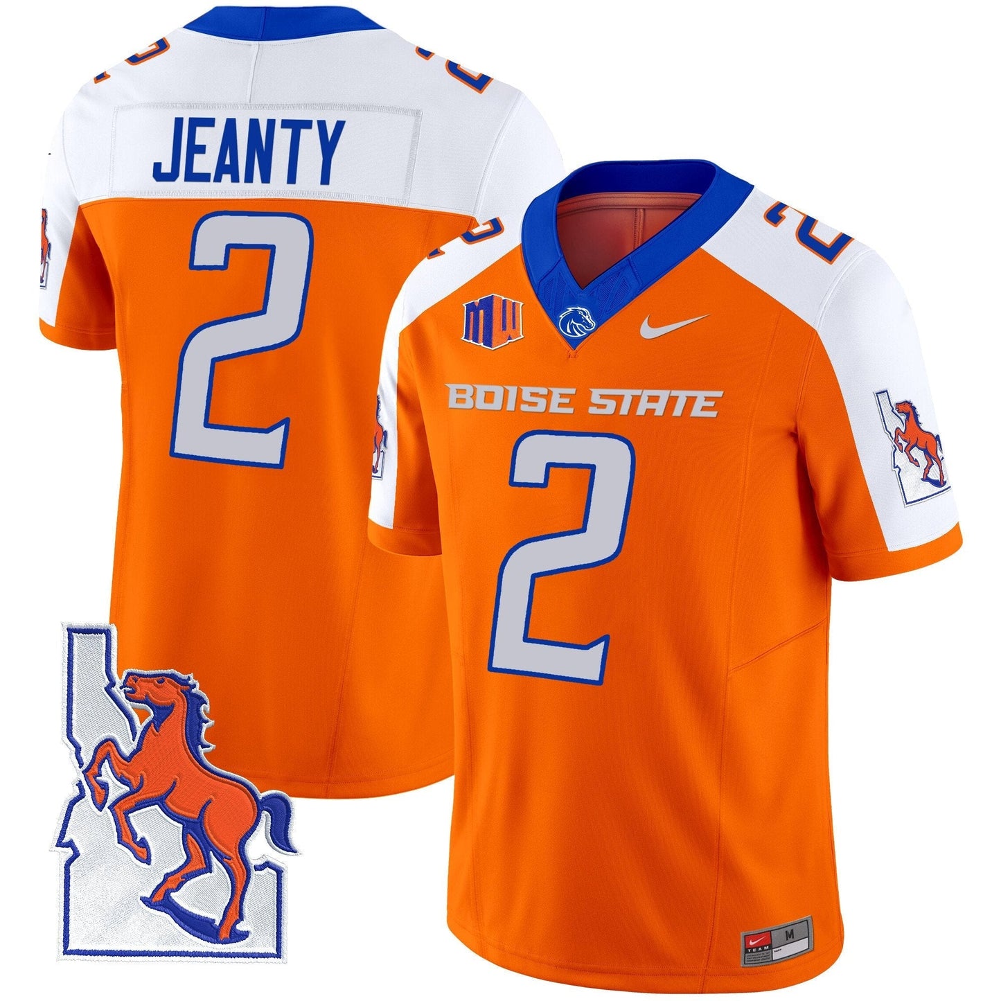 BSU 2024 Map Patch Vapor Limited Jersey - All Stitched