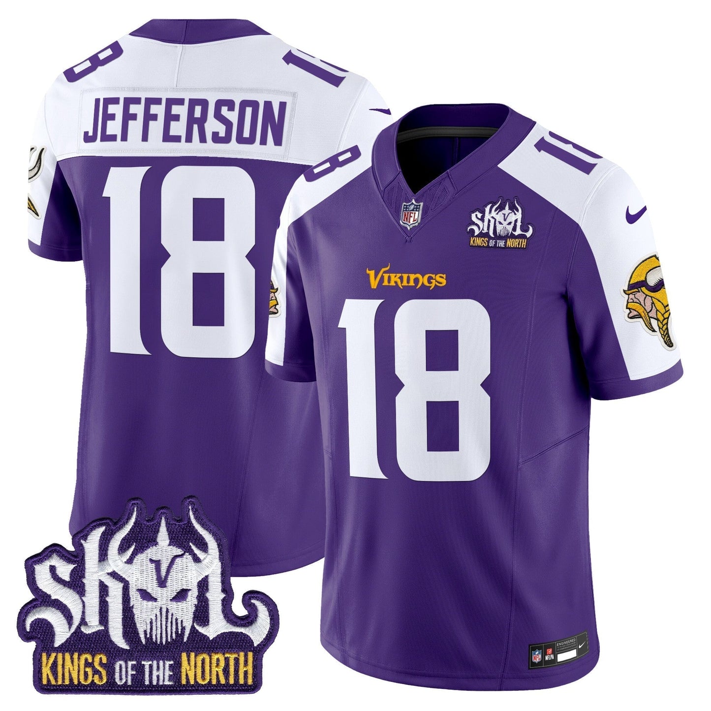 MIN King Of The North Patch Vapor Limited Jersey V2 - All Stitched