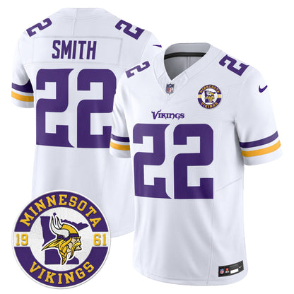 Men's Minnesota Vikings 2024 Vapor Limited Jersey V2 - Est. 1961 Patch - All Stitched