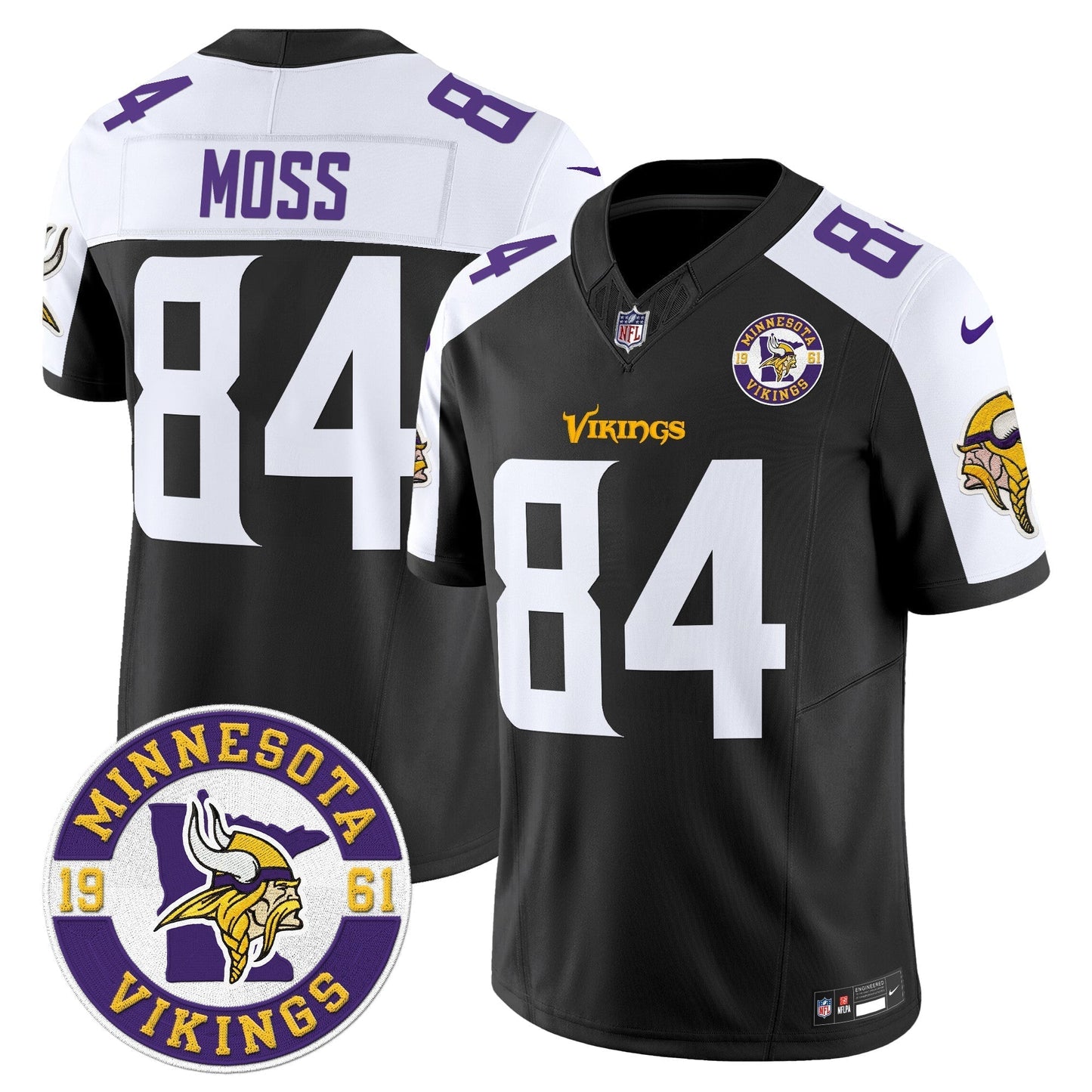 MIN King Of The North Patch Vapor Limited Jersey - Est. 1961 Patch - All Stitched