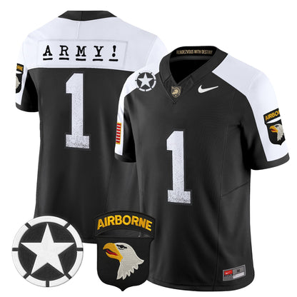 Men's Army Black Knights 2025 Screaming Eagles Vapor Limited Jersey - All Stitched