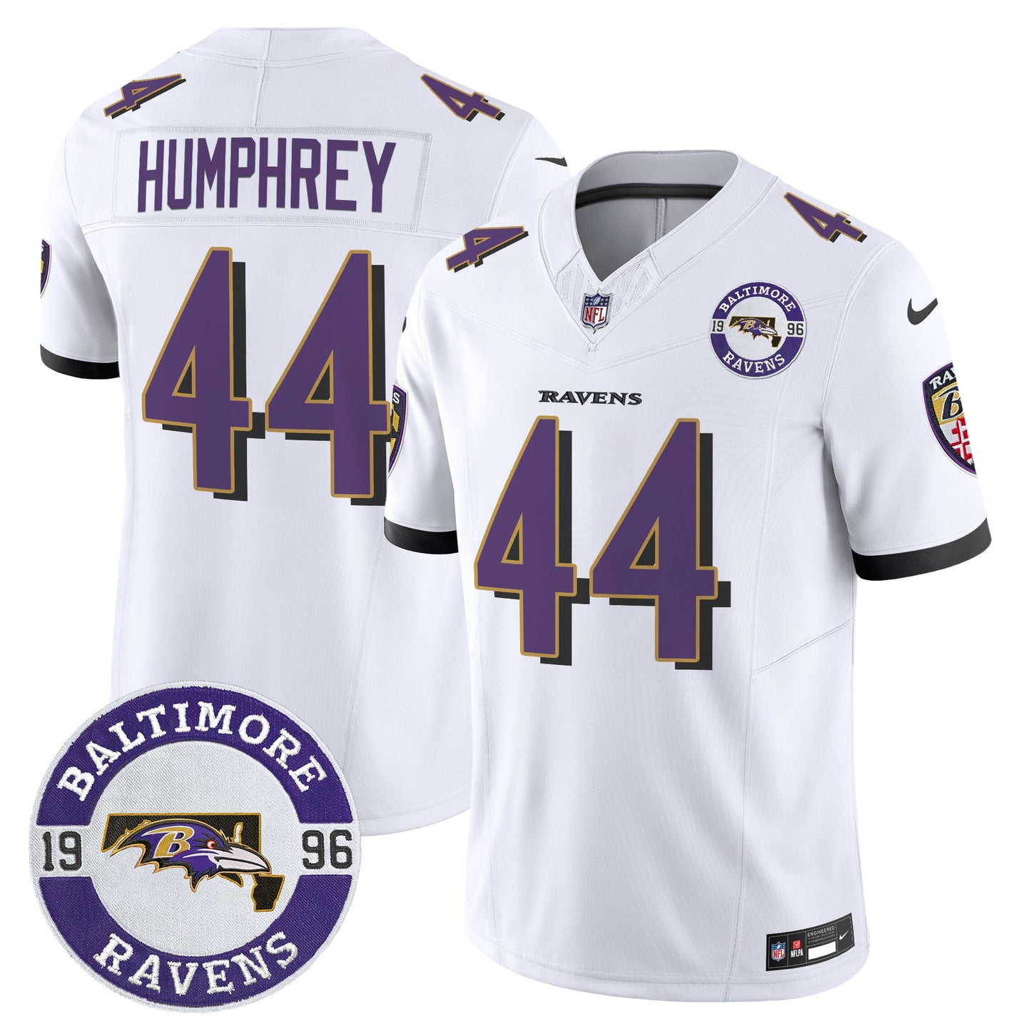 Men's Ravens 2024 Vapor Limited Jersey - Est. 1996 Patch - All Stitched