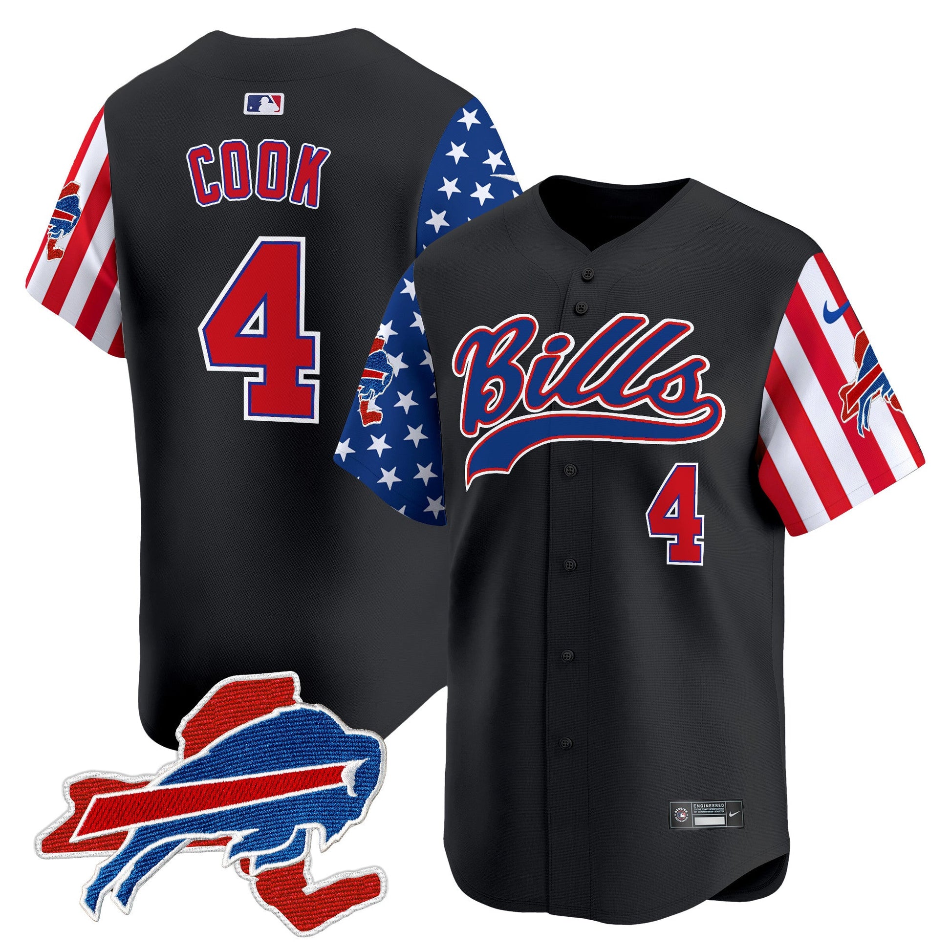 Men's Buffalo Bills 2024 American Style Vapor Baseball Jersey - All Stitched