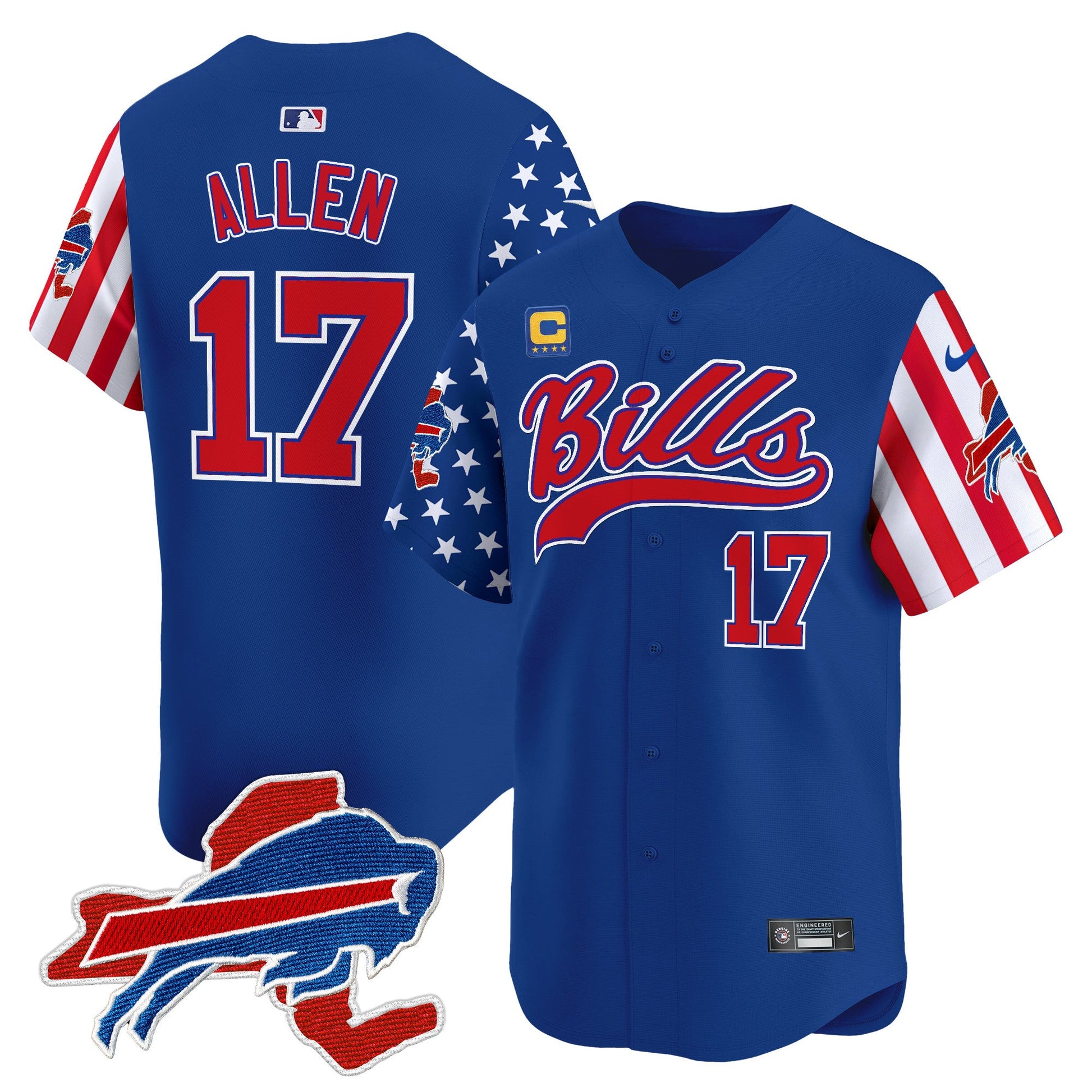 Men's Buffalo Bills 2024 American Style Vapor Baseball Jersey - All Stitched