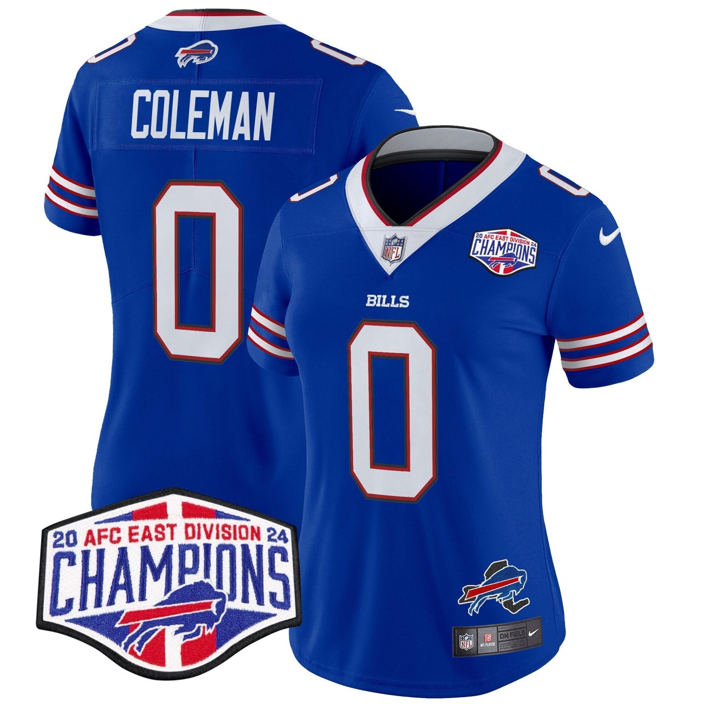Women's Bills 2024 AFC East Division Champions Vapor Limited Jersey - All Stitched