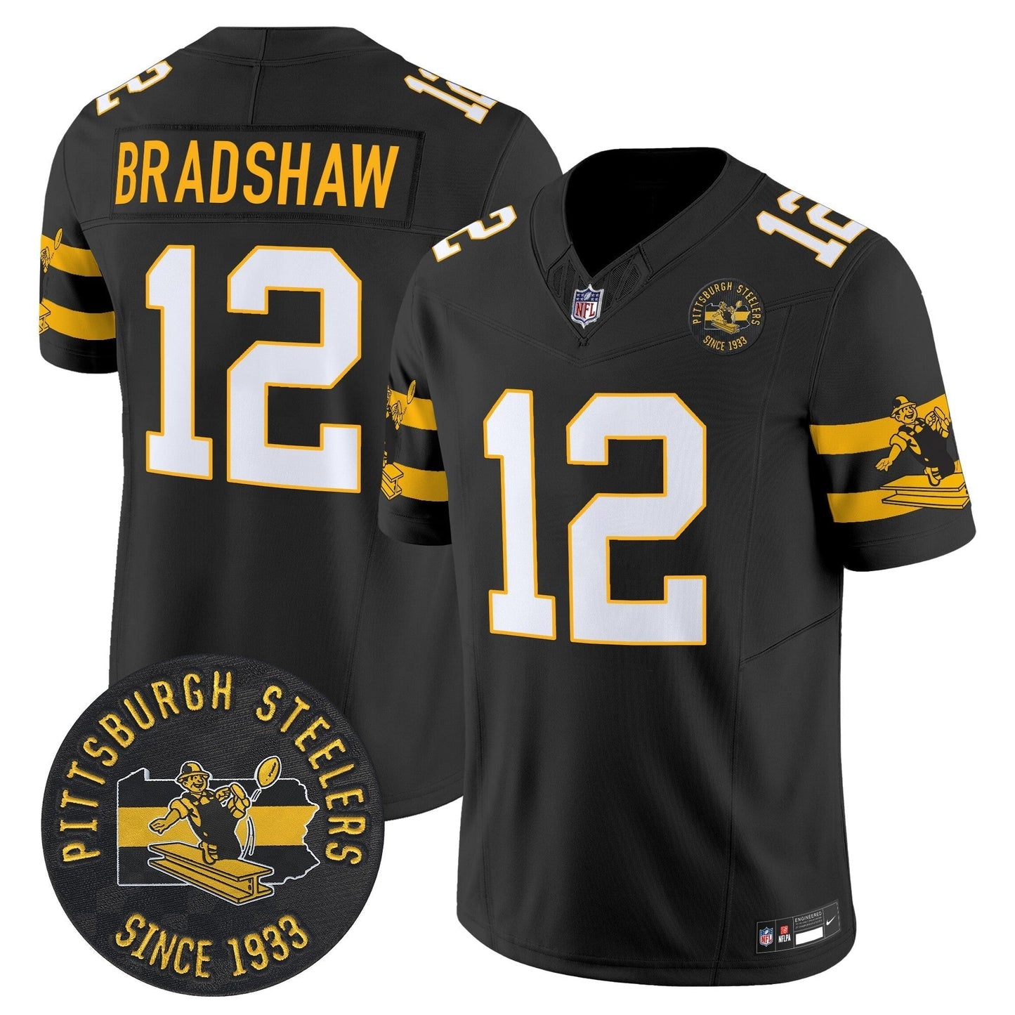 PIT Throwback 1933 Patch Vapor Limited Jersey - All Stitched