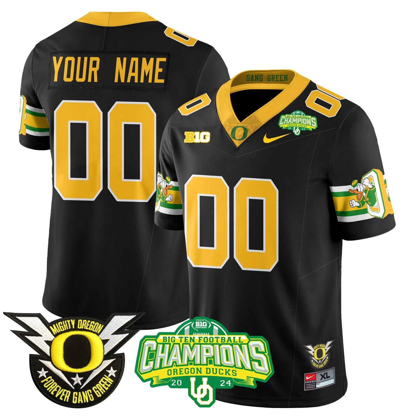 Custom Gender/Size ORE 2024 Big Ten Champions Jersey - All Stitched