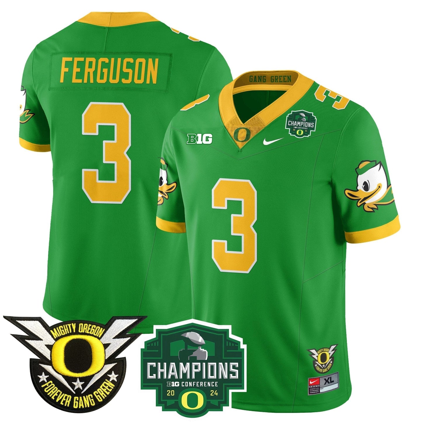 ORE 2024 Big Ten Champions Jersey - All Stitched