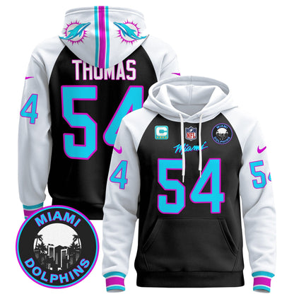 Men's Dolphins "Miami Vice" Pullover Hoodie - All Stitched