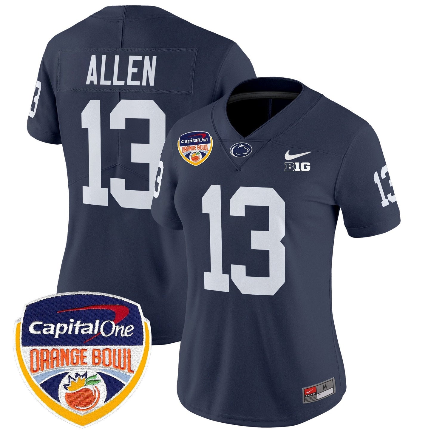 Women's PSU Orange Bowl Patch Vapor Limited Jersey V2 - All Stitched