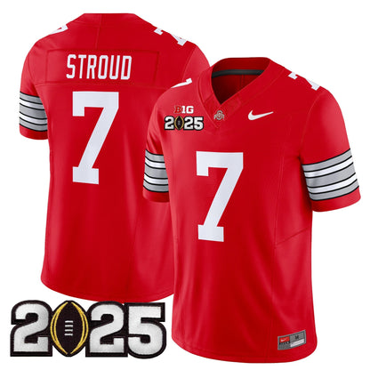 OSU 'Heritage Stripe' 2025 CFP Final Patch Vapor Limited Jersey - All Stitched