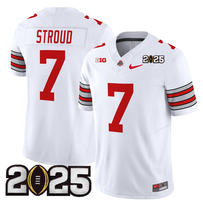 OSU 'Heritage Stripe' 2025 CFP Final Patch Vapor Limited Jersey - All Stitched