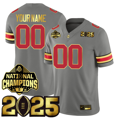 Custom OSU Gold Edition Jersey - CFP Final + National Champions Patch