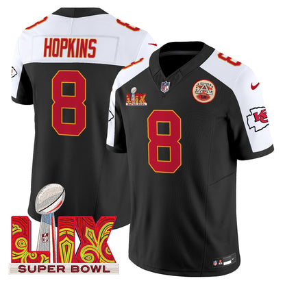 Chiefs Super Bowl LIX Patch Vapor Limited Jersey - All Stitched