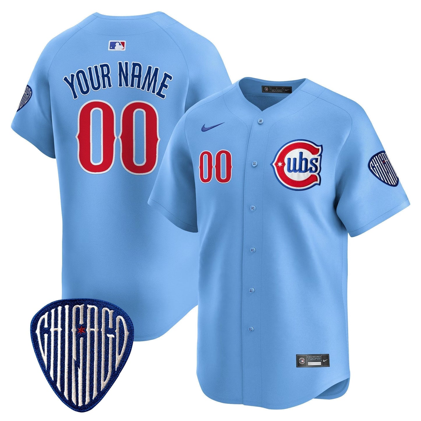 CHC Blue Alternate Vapor Premier Limited Custom Jersey - All Stitched