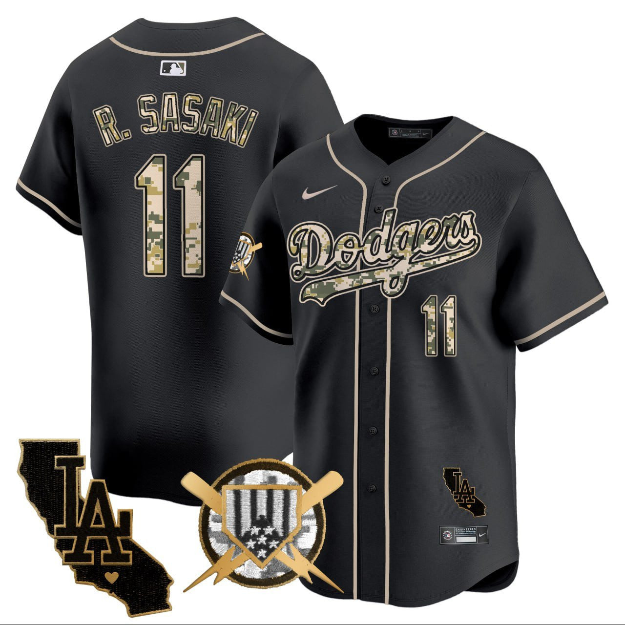 Roki Sasaki LAD Jersey - All Stitched