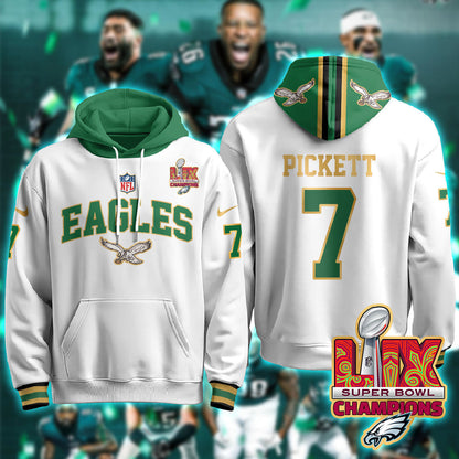 PHI Super Bowl LIX Champions Gold Hoodie N2R - All Stitched