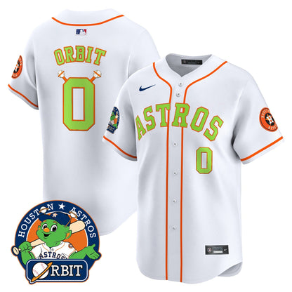 Men's Astros Orbit Patch Vapor Premier Limited Jersey V2 - All Stitched