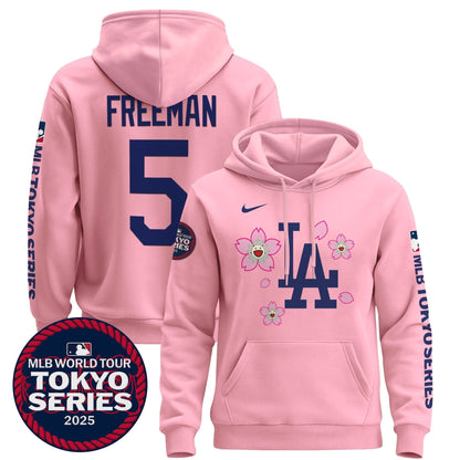 Men's Dodgers Tokyo Series 2025 Pullover Hoodie - All Stitched