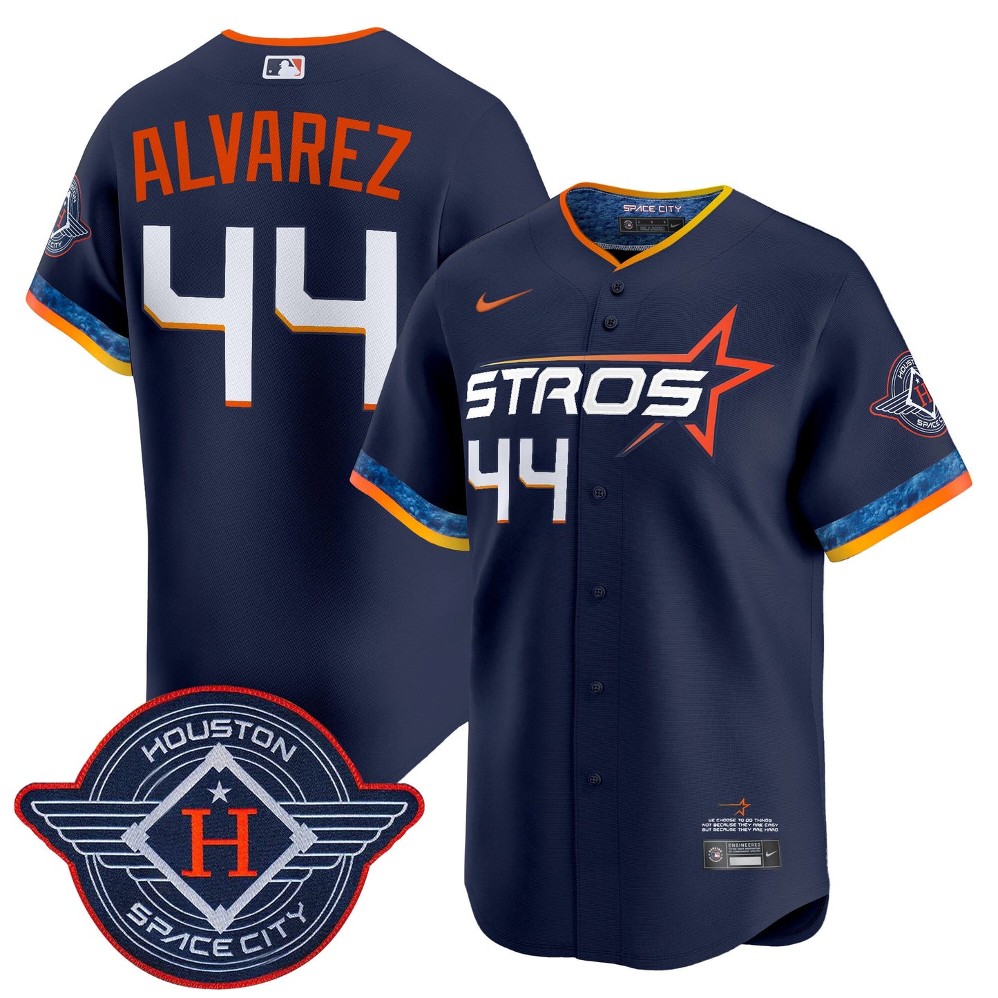 Men's Houston Astros 2025 City Connect Vapor Premier Limited Jersey - All Stitched