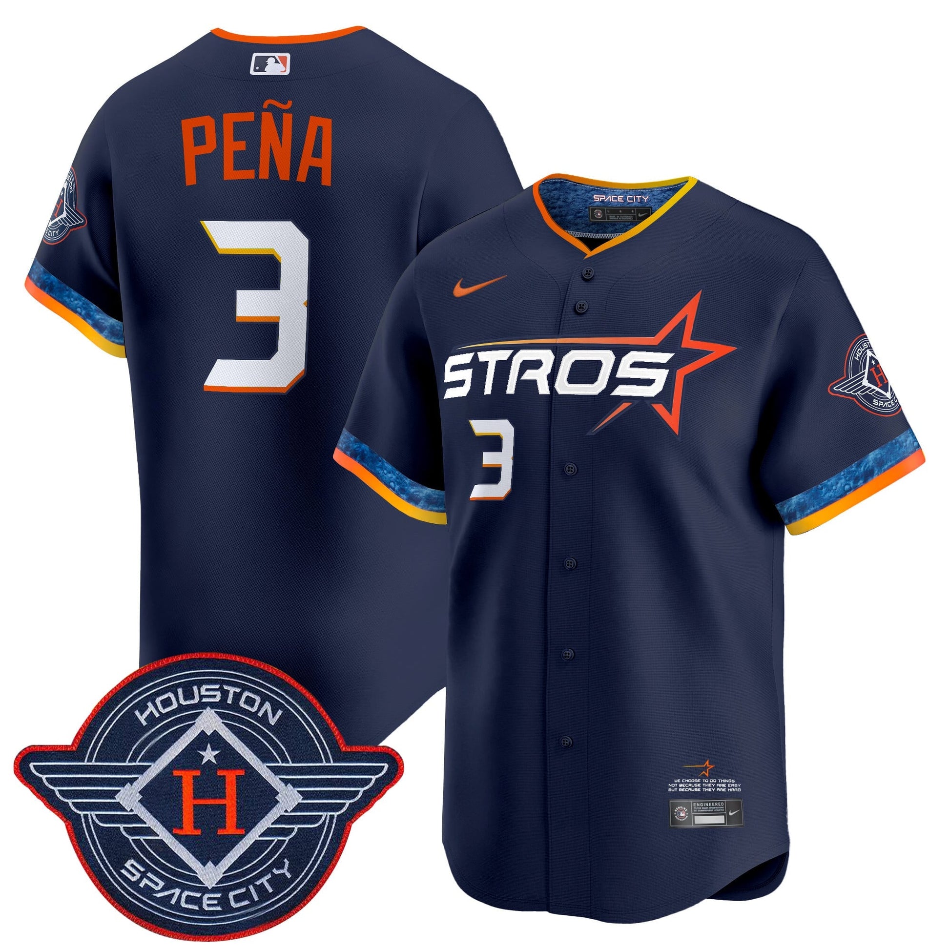 Men's Houston Astros 2025 City Connect Vapor Premier Limited Jersey - All Stitched