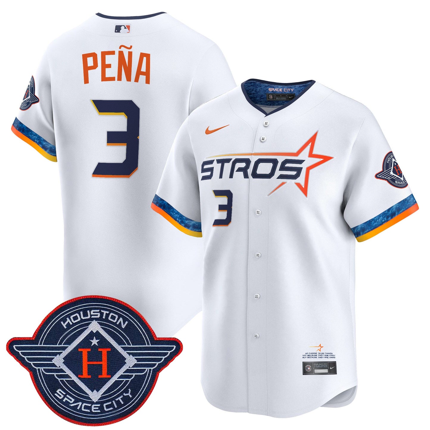 Men's Houston Astros 2025 City Connect Vapor Premier Limited Jersey - All Stitched