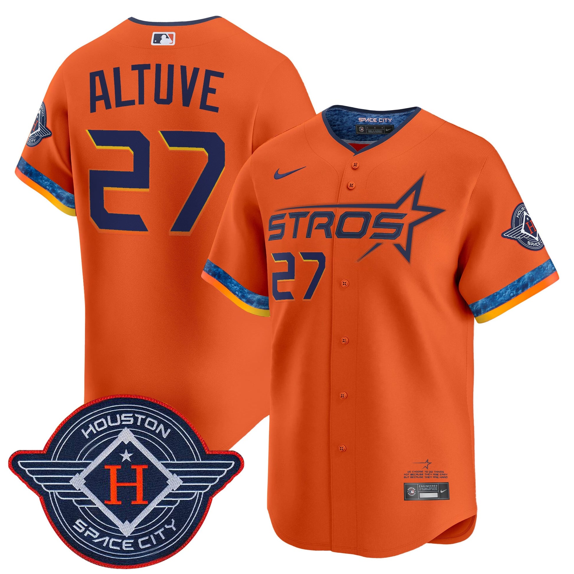 Men's Houston Astros 2025 City Connect Vapor Premier Limited Jersey - All Stitched